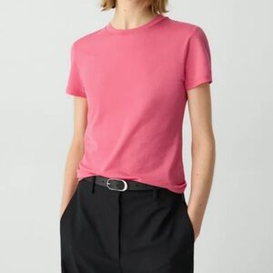 Theory Pink Fitted Short Sleeve T-Shirt